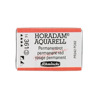 Abbildung von Schmincke HORADAM® AQUARELL feinste Künstler Aquarellfarben, 361 Permanentrot, 14 043, 1/1 Näpfchen