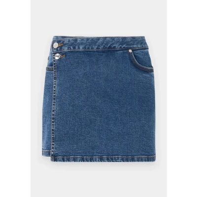 Abbildung von TOM Tailor denim Skort Jeans Shorts, Damen, Größe: Small, Used mid stone blue