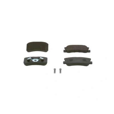 Abbildung von BOSCH 0 986 424 717 Bremsbelagsatz Low Metallic mit akustischer Verschleißwarnung Kolbenclip, Montageanleitung MITSUBISHI: Outlander 2 SUV