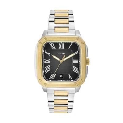 Abbildung von Fossil Herren Analog Quarz Uhr mit Edelstahl Armband FS6123