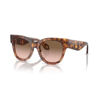 Abbildung von Giorgio Armani Damen AR8195U 603351 Gläser SONNENBRILLEN Acetat Braun Quadratisch Normal Schattiert