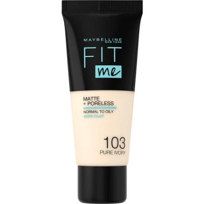 Abbildung von Maybelline New York Fit me! Matte &amp; Poreless Make up Nr. 103 Pure Ivory, 30 ml