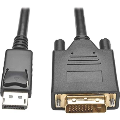 Abbildung von Eaton Tripp Lite Series DisplayPort 1.2 zu DVI Active Adapterkabel (DP mit Verriegelungen auf D Dual Link Stecker/St