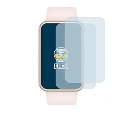 Abbildung von BROTECT 2 Stück Full Cover Schutzfolie für Huawei Watch Fit New Screen Displayschutz Folie [3D Curved, Anti Fingerprint, Kristall Klar]
