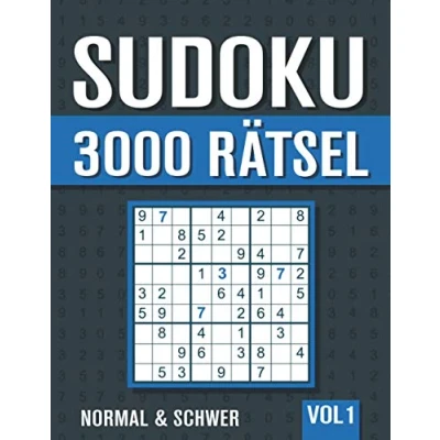 Abbildung von 3000 Sudoku: Großes Sudoku Buch mit normalen und schweren Rätseln Lösungen Vol. 1