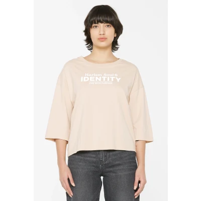 Abbildung von Harlem SOUL ZOEY Langarmshirt, Damen, Größe: Large, Sand