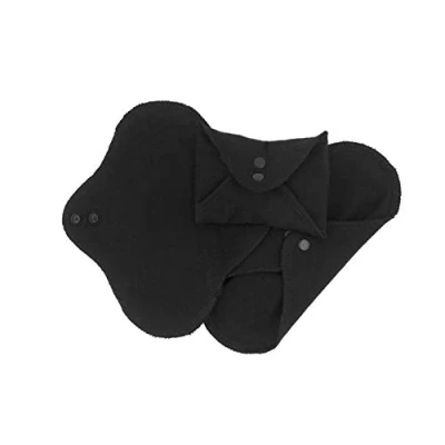 Abbildung von ImseVimse Waschbare Damenbinde Black Schwarz Panty (9x20 cm) 3er Packung
