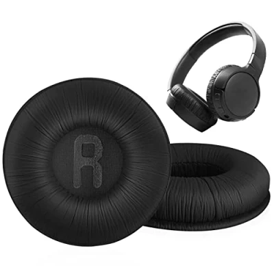Abbildung von XBERSTAR Ersatz Ohrpolster für Kopfhörer JBL Tune600 T450 T450BT T500BT JR300BT Schwarz