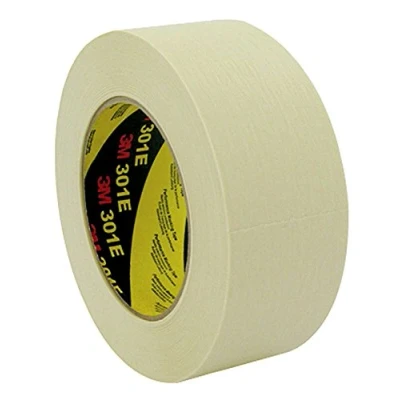 Abbildung von 3M 301E Kreppklebeband, Industrie und Maler Abdeckarbeiten, 48 mm x 50 m, Beige (20 er Pack)