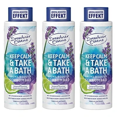 Abbildung von 3er Pack Dresdner Essenz Schaumbad Keep Calm, Take A Bath 3 x 500 ml Badezusatz vegan