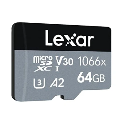 Abbildung von Lexar Professional 1066x SILVER 64GB microSDXC