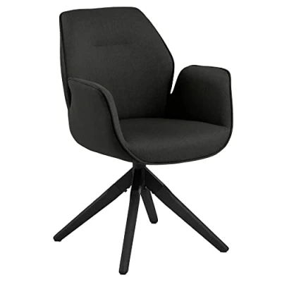 Abbildung von ACTONA GROUP Esszimmerstuhl &quot;Alma&quot;, 1 St., Polyester, mit eleganten Kedern, Drehstuhl Rückholfunktion