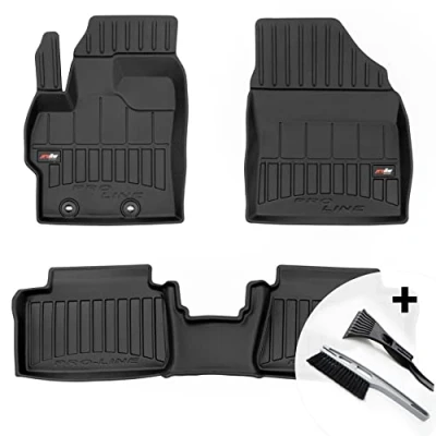 Abbildung von moto MOLTICO 3D Gummimatten Auto Fußmatten Gummi Automatten 4 teilig Set passend für Toyota Yaris IV Hybrid ab 2019