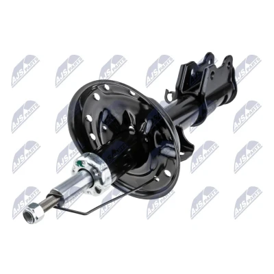 Abbildung von NTY A FT 034 Stoßdämpfer Vorderachse rechts Gasdruck Zweirohr Federbein oben Stift, unten Schelle FIAT: Linea (323, 110) 1.3 D Multijet, 1.4 2007