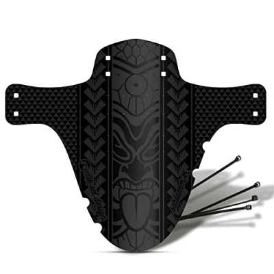 Abbildung von Riesel Design 1x Mudguard Schlamm:PE MTB Schutzblech inkl. Kabelbinder/Stylisches Fahrrad &amp; modernes Mountainbike für Jede Fahrradgröße