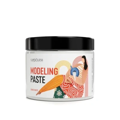 Abbildung von Kamenskaya Strukturpaste Modellierpaste Acryl Medium Dichtes Weiß 500 ml (810 g)