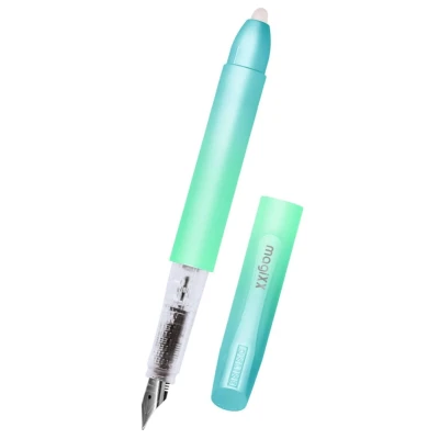 Abbildung von Online Füllhalter magiXX Turquoise Dream I Füller mit radierbarer, blauer Tinte inkl. 1 Patrone Schreiben, radieren &amp; korrigieren in einem Füllfederhalter als Geschenk für Schule Uni