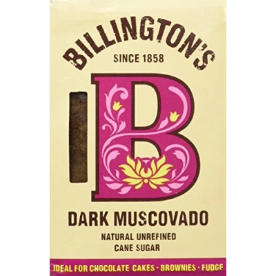 Abbildung von Billington&#039;s Dark Muscovado Natural Unrefined Cane Sugar 500g ,5 Stück