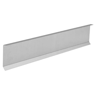 Abbildung von INEFA Kappleiste Wandanschlussprofil aus Aluminium 200cm, Silber, Winkelblech, Alublech für fachgerechte Dachentwässerung, Made in Germany