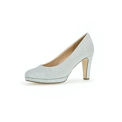 Abbildung von Gabor Pumps, Abendschuh, Festtagsschuh, Trichterabsatz, im Glitzerlook