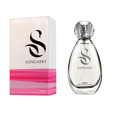 Abbildung von SANGADO Costa del Sol Parfüm für Damen, 8 10 Stunden Langanhaltend, Luxuriös Duftendes, Blumiges Holziges Moschus, Zarte französische Essenszen, Extra konzentriert (Parfüm), 50ml