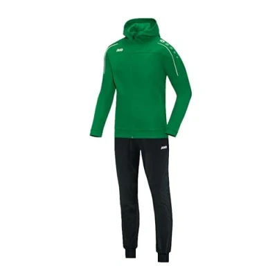 Abbildung von JAKO Kinder Trainingsanzug Polyester Classico mit Kapuze, sportgrün, 140, M9450