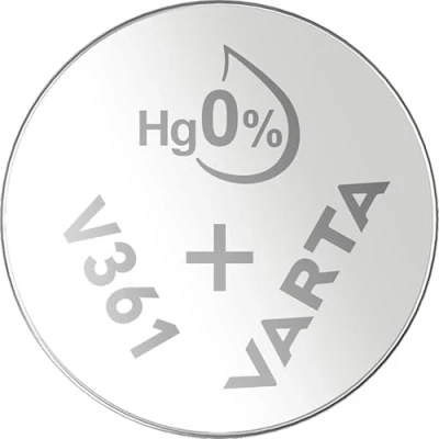 Abbildung von VARTA Batterien V361/SR58 Knopfzelle, 1 Stück, Silver Coin, 1,55V, für elektronische Kleingeräte Uhren, Autoschlüssel, Fernbedienungen, Waagen