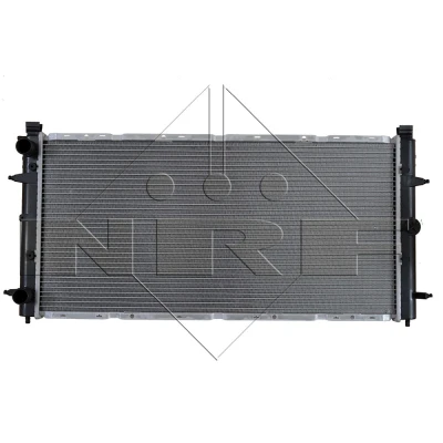 Abbildung von NRF 509514 Kühler, Motorkühlung Aluminium 720 346 34 mit Anbauteilen Kühlrippen gelötet VOLKSWAGEN: TRANSPORTER 4 Kastenwagen, Bus