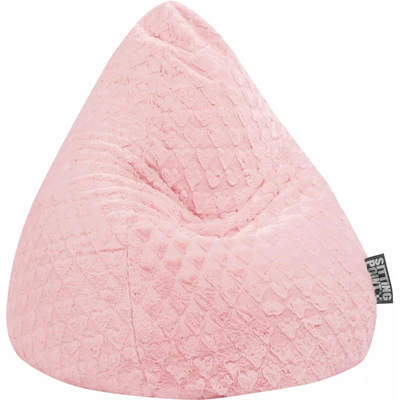 Abbildung von Sitting Point Sitzsack &quot;Sitzsack FLUFFY HEARTS XL&quot;, Plüschsitzsack mit Herzoptik