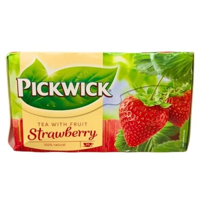 Abbildung von Pickwick Tee Erdbeere / Aardbei, aromatisierter Schwarztee, Fruit Garden, Erdbeertee, 20 Teebeutel