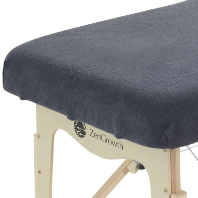 Abbildung von Spannbetttuch Massageliege Grau, Ohne Ausschnitt, 280gr/m², 192cm x 63 71cm, Frottee