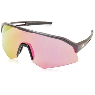 Abbildung von ALPINA Unisex Sonic HR Q LITE Sonnenbrille, Black Purple metallic matt, One Size