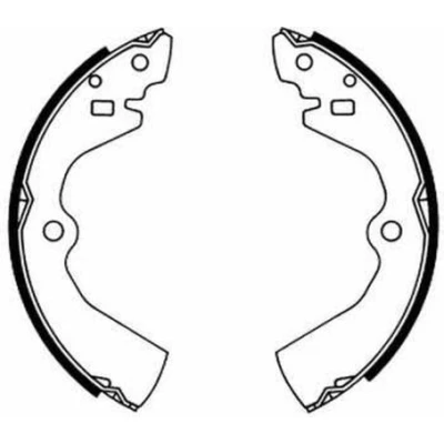 Abbildung von ABE C01034ABE Bremsbacken Hinterachse 228,6 41 SUMITOMO NISSAN: SUNNY 2 Coupe, 2, Hatchback