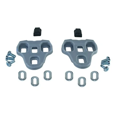 Abbildung von cyclingcolors Fahrrad Cleats kompatibel mit Look Keo Pedalplatten Schuhplatten Pedal Rennrad Grau