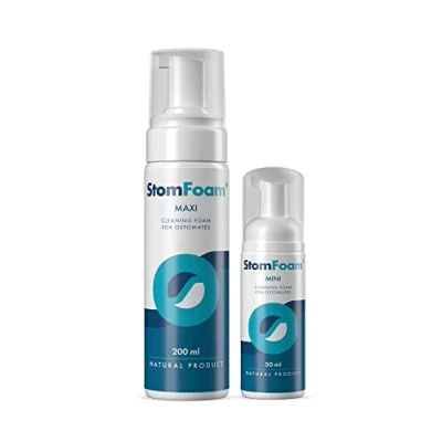 Abbildung von StomFoam Medizinischer Reinigungsschaum und beruhigende Pflege für Stoma umgebende Haut. Bei Reizungen empfindlicher Medizinprodukt 50 ml.