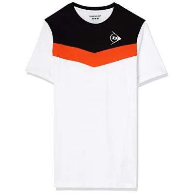 Abbildung von Dunlop Unisex Kinder Sport Tennis T Shirt Essentials Line, Crew Tee, Weiß