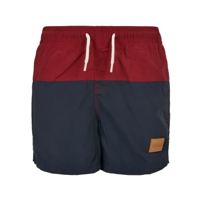 Abbildung von Urban Classics Kinder Shorts für Kinder, Größe: 122/128, Navy burgundy