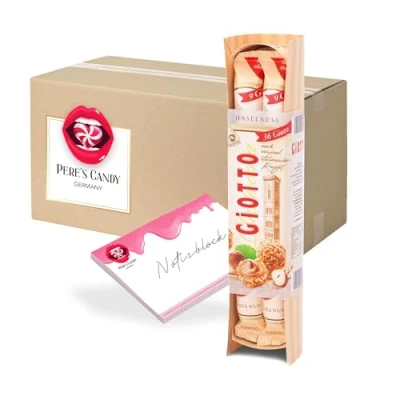 Abbildung von Giotto Stange 3 x 154 g Milch Haselnuss Creme Füllung mit Geschenk von Pere&#039;s Candy