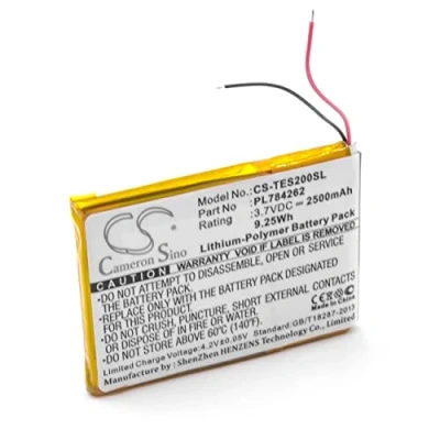 Abbildung von vhbw Akku kompatibel mit Teasi One 2 GPS Navigation Navi (2500mAh, 3,7V, Li Polymer)