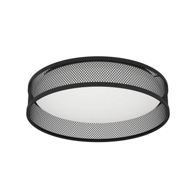 Abbildung von Eglo 900795 Deckenleuchte LUPPINERIA Stahl schwarz LED 20W 3000K H:9.5cm Ø38.5cm