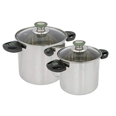 Abbildung von Bo Camp Küche BC Set Töpfe Elegance 2 Edelstahl Silver