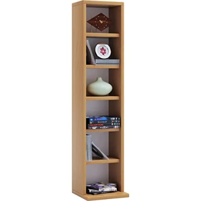 Abbildung von VCM Standregal Holz CD DVD Stand Aufbewahrung Deko Regal Elementa, 1 tlg.