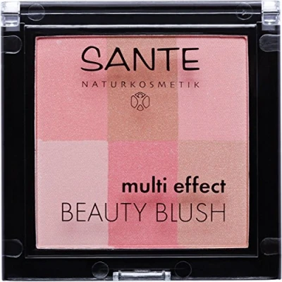 Abbildung von SANTE Naturkosmetik Multi Effect Beauty Blush 01 Coral, Rouge, 6 Farbnuancen, Seidig weiche Textur, Bio Extrakte, Natural Make up, 8 g