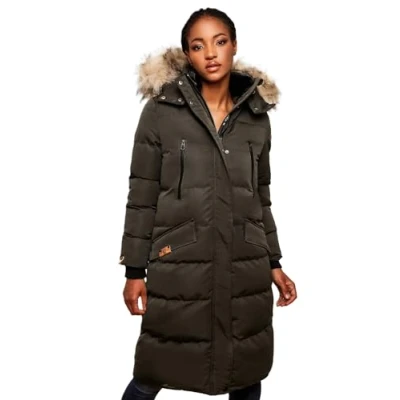 Abbildung von Marikoo Schneesternchen Wintermantel, Damen, Größe: XS, Dark grey