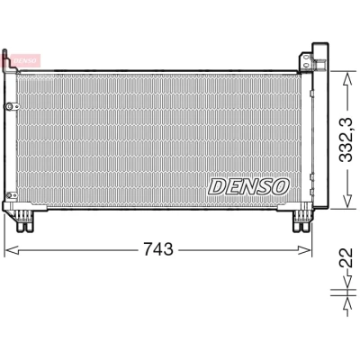 Abbildung von DENSO DCN51014 Klimakondensator mit Trockner R 134a