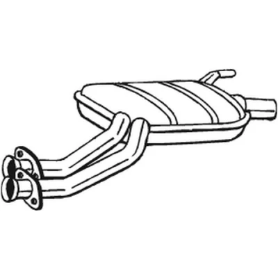 Abbildung von BOSAL 175 237 Mittelschalldämpfer MERCEDES BENZ: 190