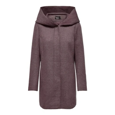 Abbildung von ONLY Damen Mantel Sedona Jacke mit großer Kapuze 15142911 Rose Brown Black/Rose Smoke XS