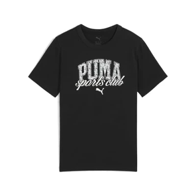 Abbildung von Puma Class Graphic T Shirt Teenager Für Herren Damen Kinder Mit Plain Black Größe: 11 12Y
