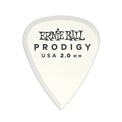 Abbildung von Ernie Ball Standard Prodigy Plektren, 2,0 mm, Weiß, 6er Pack
