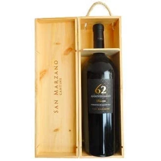 Abbildung von Primitivo di Manduria DOP Riserva 62 Anniversario 2018 Doppel Magnum in OHK Feudi San Marzano, trockener Spitzenrotwein aus Apulien